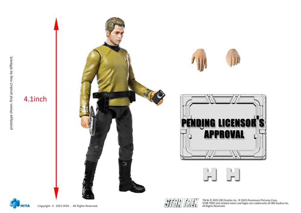 Star Trek Exquisite Mini Actionfigur 1/18 Star Trek 2009 Kirk 10 cm - Versand: 5-7 Tage nach Bestellung
