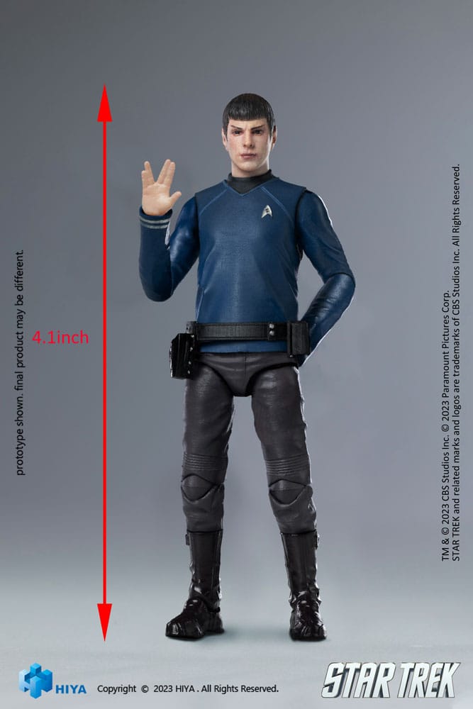 Star Trek Exquisite Mini Actionfigur 1/18 Star Trek 2009 Spock 10 cm - Versand: 5-7 Tage nach Bestellung