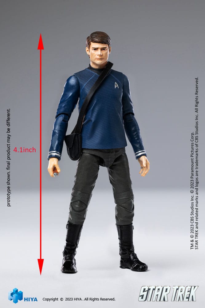 Star Trek Exquisite Mini Actionfigur 1/18 Star Trek 2009 McCoy10 cm - Versand: 5-7 Tage nach Bestellung