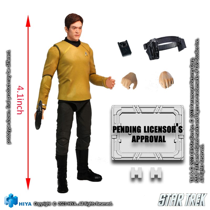 Star Trek Exquisite Mini Actionfigur 1/18 Star Trek 2009 Sulu 10 cm - Versand: 5-7 Tage nach Bestellung