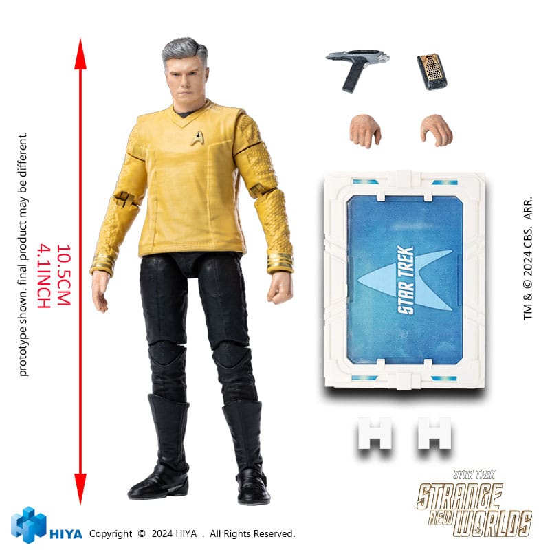 Star Trek Strange New Worlds Exquisite Mini Series Actionfigur 1/18 Pike 11 cm - Preorder - ETA: 25.11.2025