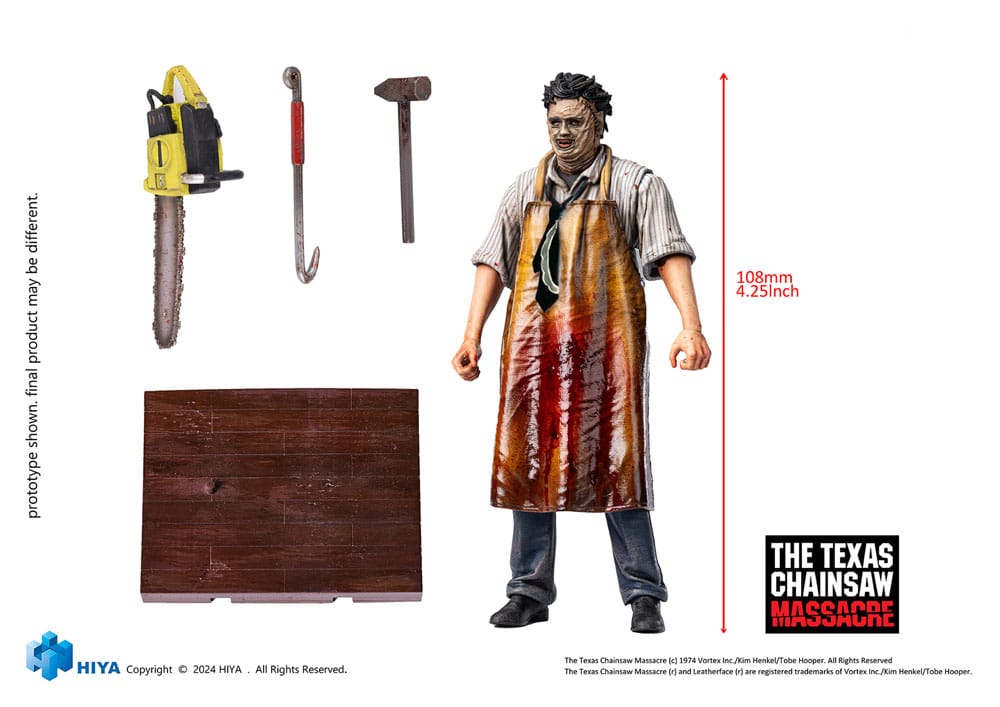Texas Chainsaw Massacre (1974) Exquisite Mini Actionfigur 1/18 LeatherFace - Killing Mask 11 cm - Versand: 7 Tage nach Bestellung