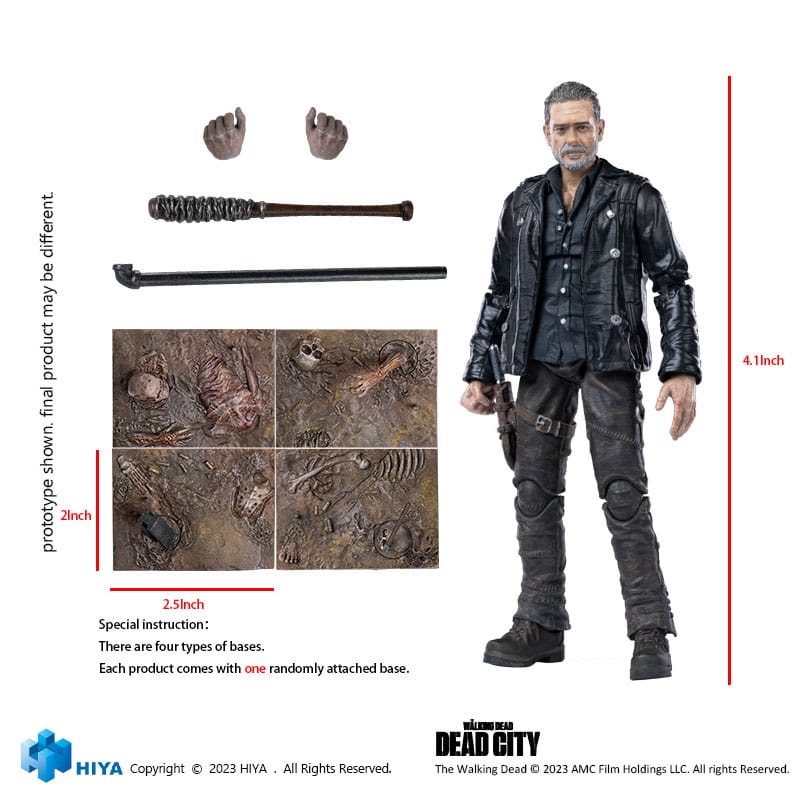 The Walking Dead Exquisite Mini Actionfigur 1/18 Dead City Negan 11 cm - Versand: 5-7 Tage nach Bestellung