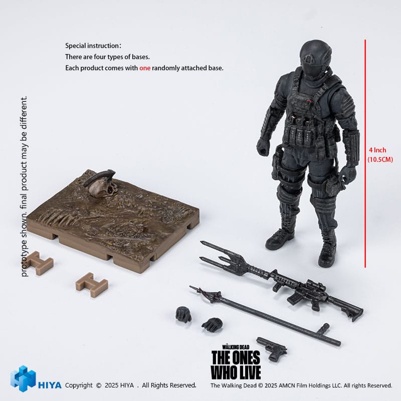 The Walking Dead: The Ones Who Lived Exquisite Mini Actionfigur 1/18 CRM Soldier 10 cm - Preorder - ETA: 25.08.2026
