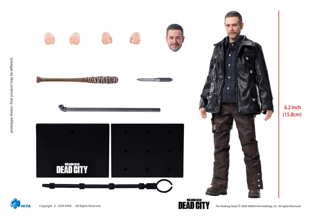 The Walking Dead: Dead City Exquisite Super Series Actionfigur 1/12 Negan 16 cm - Versand: 7 Tage nach Bestellung