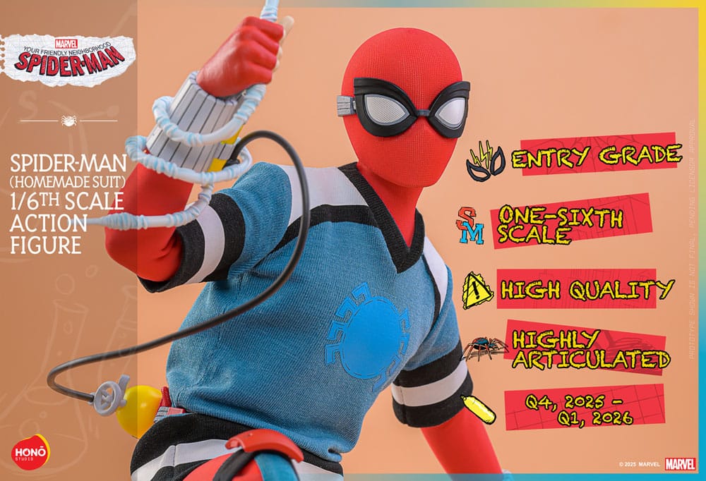 Your Friendly Neighborhood Spider-Man Actionfigur 1/6 Spider-Man (Homemade Suit) 29 cm - Preorder - ETA: 30.03.2026