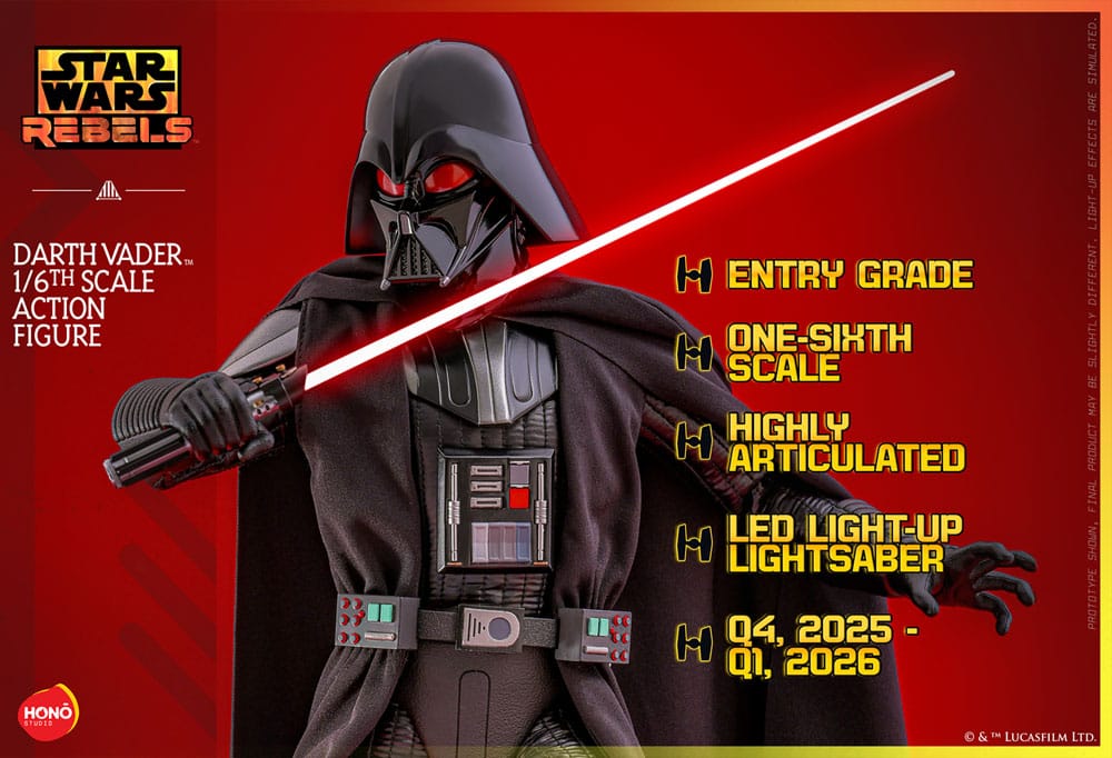 Star Wars: Rebels Actionfigur 1/6 Darth Vader 34 cm - Preorder - ETA: 25.02.2026