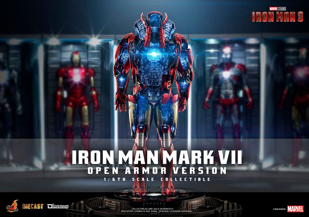 Iron Man 3 Diorama 1/6 Iron Man Mark VII (Open Armor Version) 32 cm - Versand: 5-7 Tage nach Bestellung