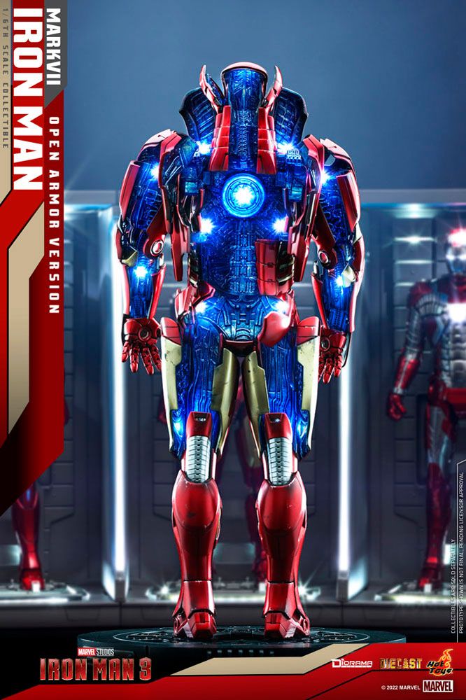 Iron Man 3 Diorama 1/6 Iron Man Mark VII (Open Armor Version) 32 cm - Versand: 5-7 Tage nach Bestellung