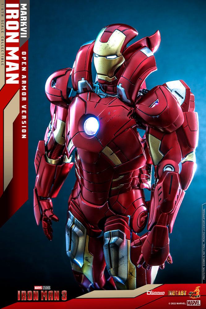Iron Man 3 Diorama 1/6 Iron Man Mark VII (Open Armor Version) 32 cm - Versand: 5-7 Tage nach Bestellung