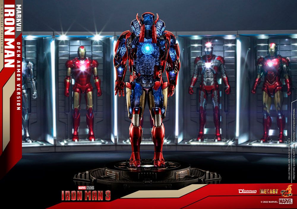 Iron Man 3 Diorama 1/6 Iron Man Mark VII (Open Armor Version) 32 cm - Versand: 5-7 Tage nach Bestellung