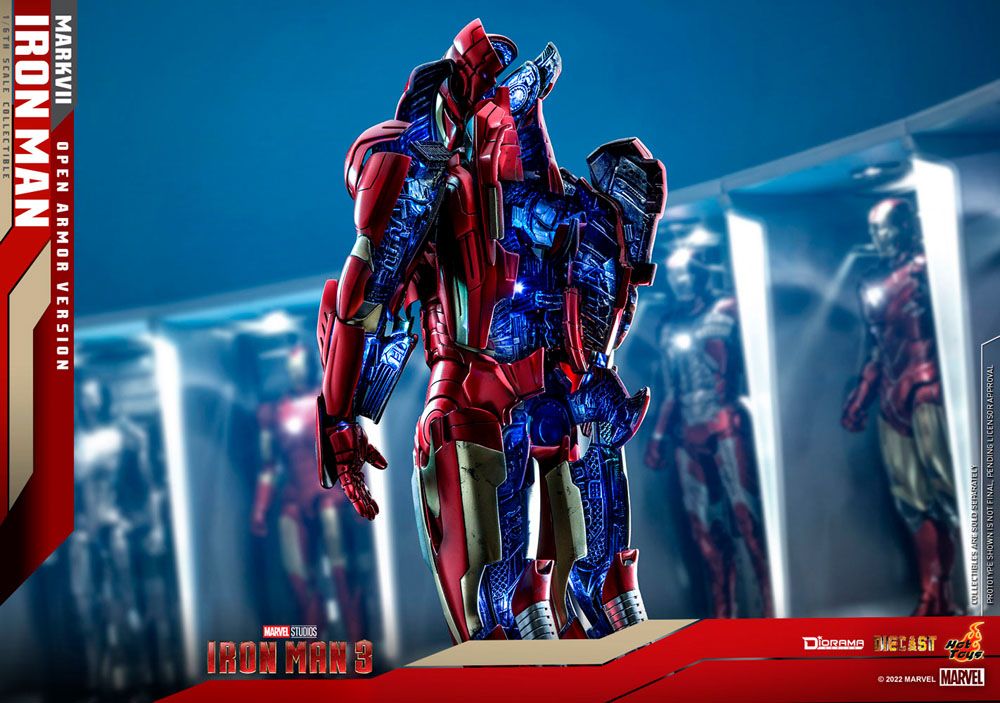 Iron Man 3 Diorama 1/6 Iron Man Mark VII (Open Armor Version) 32 cm - Versand: 5-7 Tage nach Bestellung