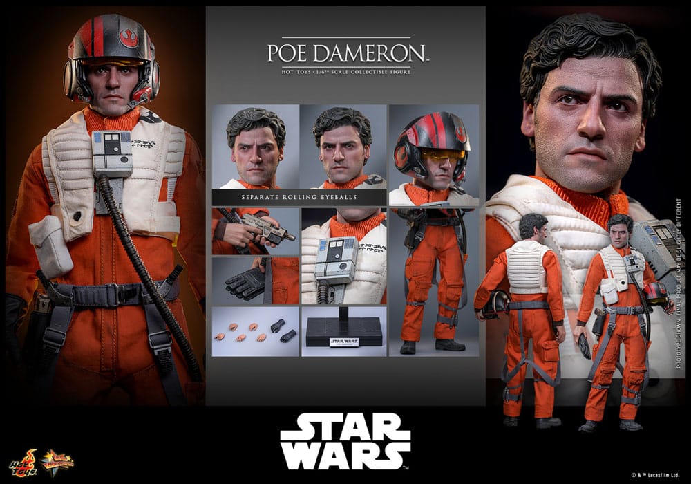 Star Wars Actionfigur 1/6 Poe Dameron 30 cm - Preorder - ETA: 25.08.2026