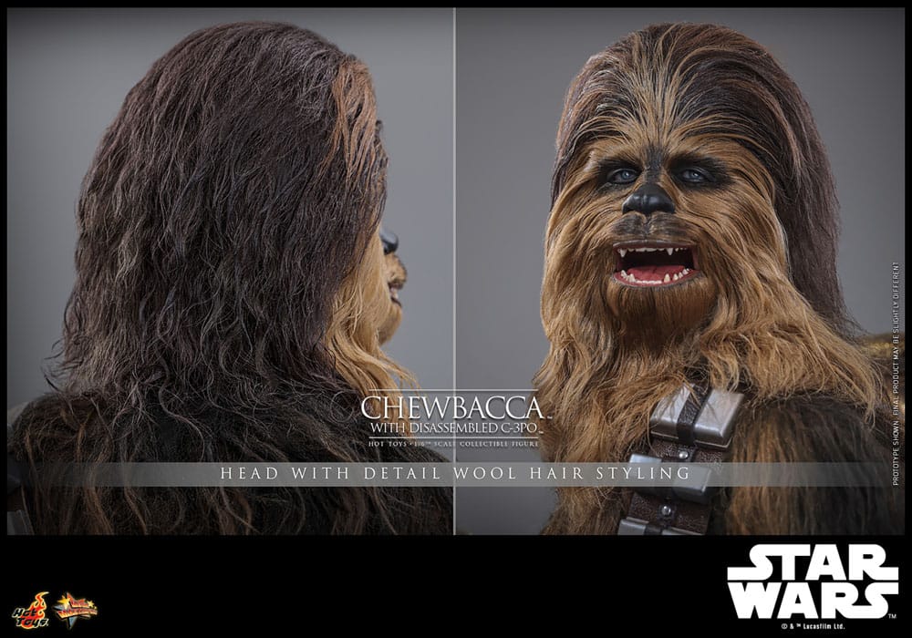 Star Wars Episode V Movie Masterpiece Actionfigur 1/6 Chewbacca with Disassembled C-3PO 36 cm - Preorder - ETA: 25.11.2025