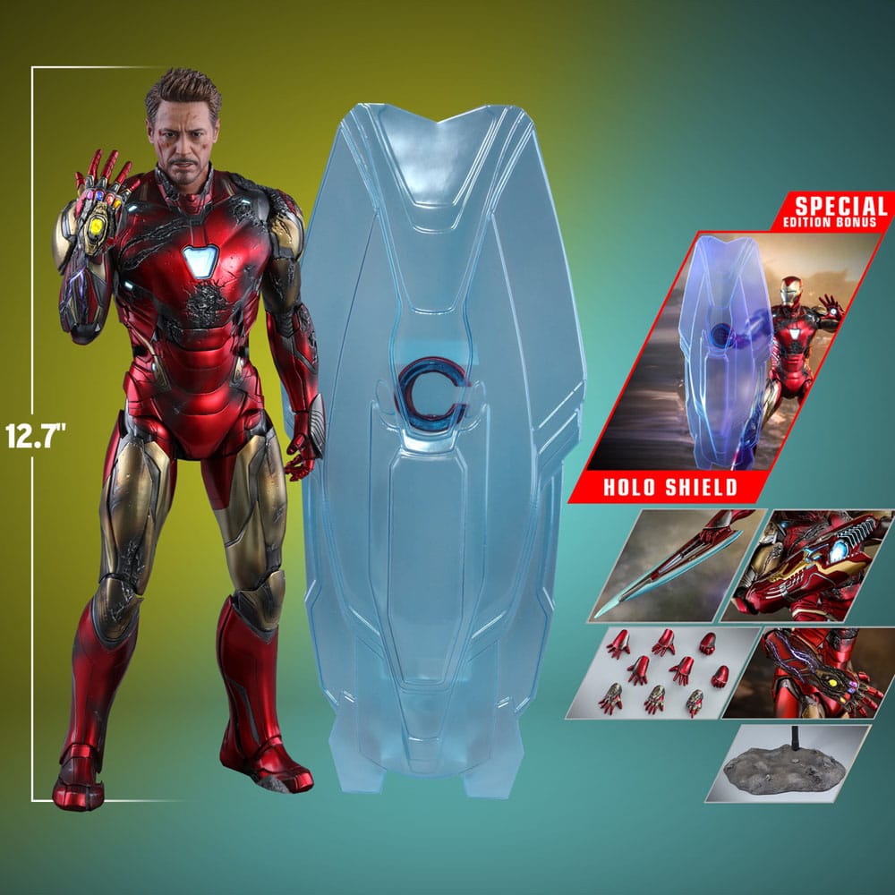 Avengers: Endgame Movie Masterpiece Diecast Actionfigur 1/6 Iron Man Mark LXXXV (Battle Damaged Version) Special Edition 32 cm - Preorder - ETA: 25.11.2026