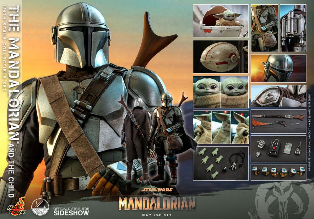 Star Wars The Mandalorian Actionfiguren Doppelpack 1/4 The Mandalorian & The Child 46 cm - Preorder - ETA: 24.07.2026