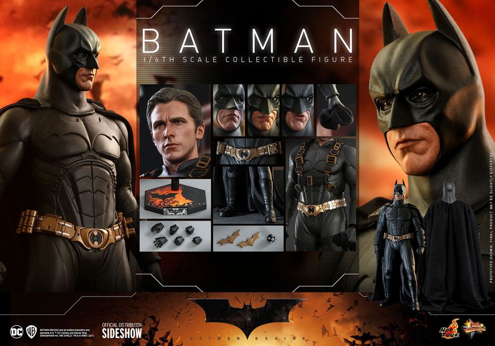 Batman Begins Movie Masterpiece Actionfigur 1/6 Batman Hot Toys Exclusive 32 cm - Versand: 5-7 Tage nach Bestellung