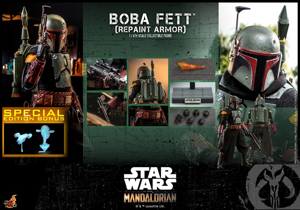 Star Wars: The Mandalorian Actionfigur 1/6 Boba Fett Repaint Armor Special Edition 30 cm - Versand: 5-7 Tage nach Bestellung