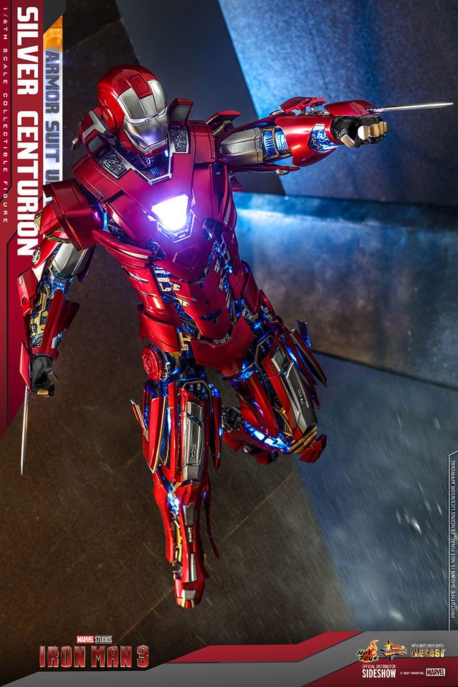 Iron Man 3 Movie Masterpiece Actionfigur 1/6 Silver Centurion (Armor Suit Up Version) 32 cm - Versand: 5-7 Tage nach Bestellung
