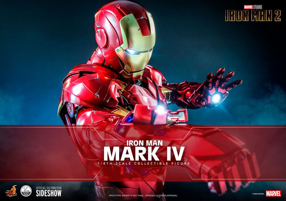 Iron Man 2 Actionfigur 1/4 Iron Man Mark IV 49 cm - Versand: 5-7 Tage nach Bestellung