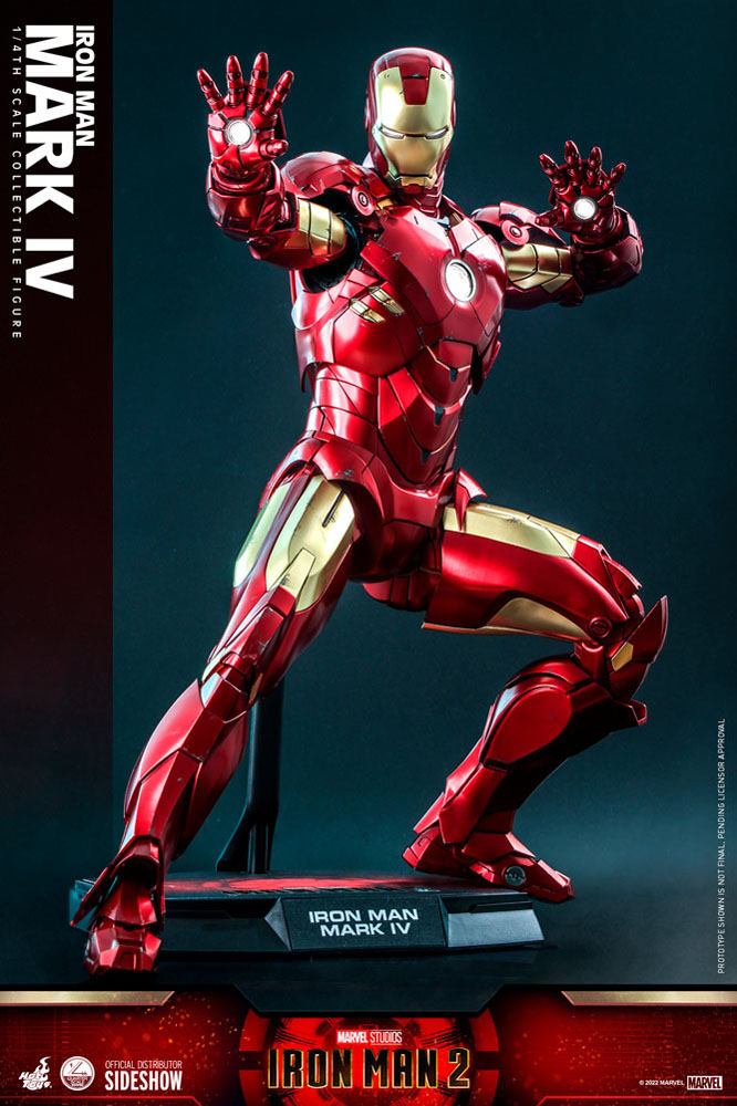 Iron Man 2 Actionfigur 1/4 Iron Man Mark IV 49 cm - Versand: 5-7 Tage nach Bestellung