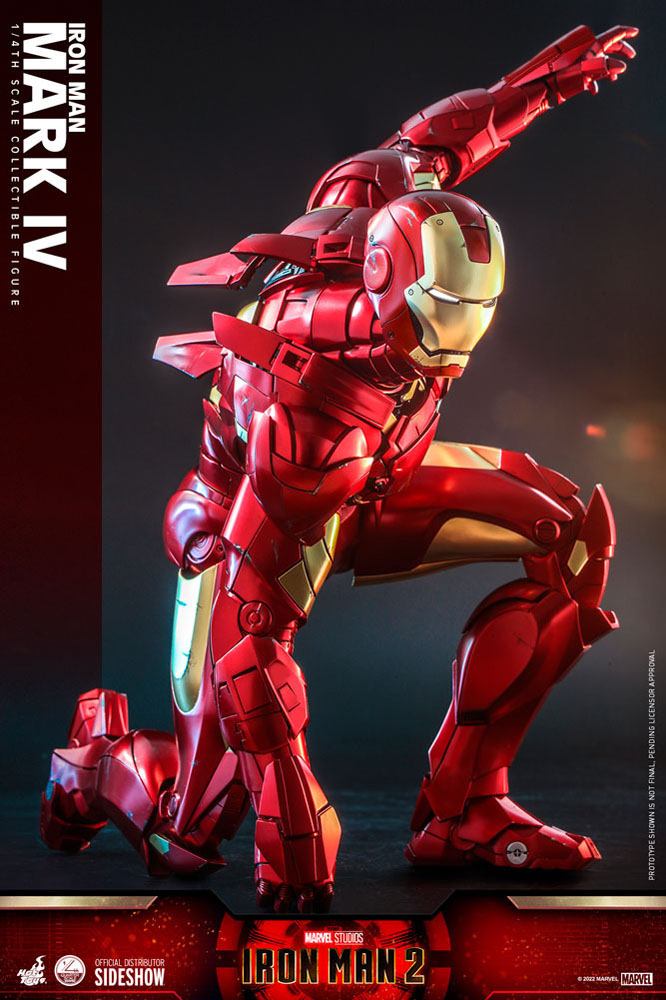 Iron Man 2 Actionfigur 1/4 Iron Man Mark IV 49 cm - Versand: 5-7 Tage nach Bestellung