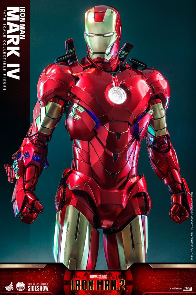 Iron Man 2 Actionfigur 1/4 Iron Man Mark IV 49 cm - Versand: 5-7 Tage nach Bestellung