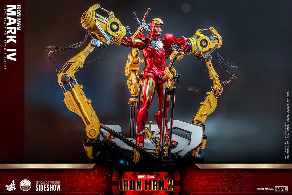 Iron Man 2 Actionfigur 1/4 Iron Man Mark IV 49 cm - Versand: 5-7 Tage nach Bestellung