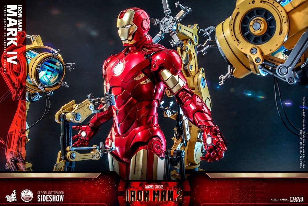 Iron Man 2 Actionfigur 1/4 Iron Man Mark IV 49 cm - Versand: 5-7 Tage nach Bestellung