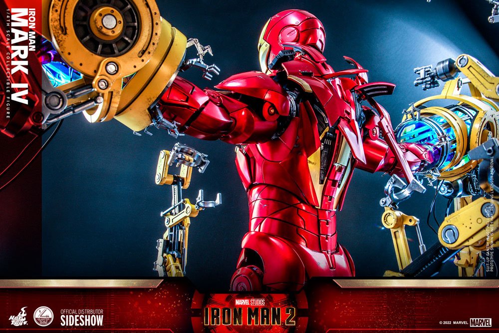 Iron Man 2 Actionfigur 1/4 Iron Man Mark IV 49 cm - Versand: 5-7 Tage nach Bestellung