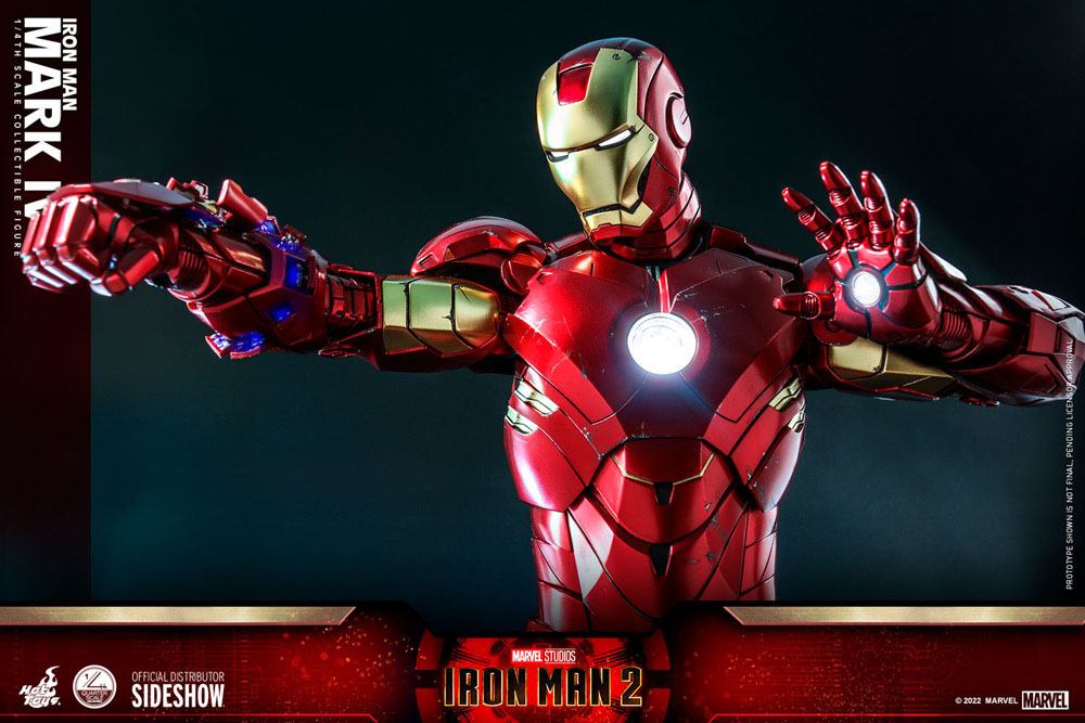Iron Man 2 Actionfigur 1/4 Iron Man Mark IV 49 cm - Versand: 5-7 Tage nach Bestellung