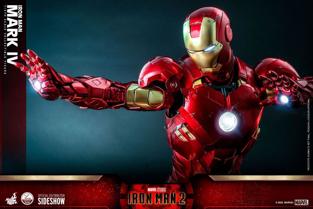 Iron Man 2 Actionfigur 1/4 Iron Man Mark IV 49 cm - Versand: 5-7 Tage nach Bestellung
