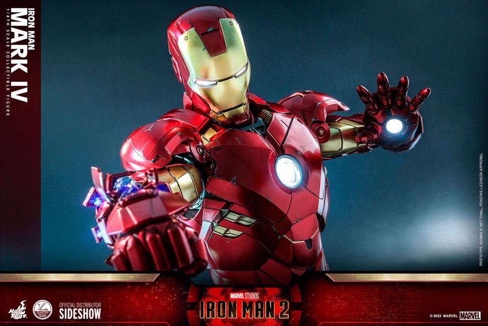 Iron Man 2 Actionfigur 1/4 Iron Man Mark IV 49 cm - Versand: 5-7 Tage nach Bestellung
