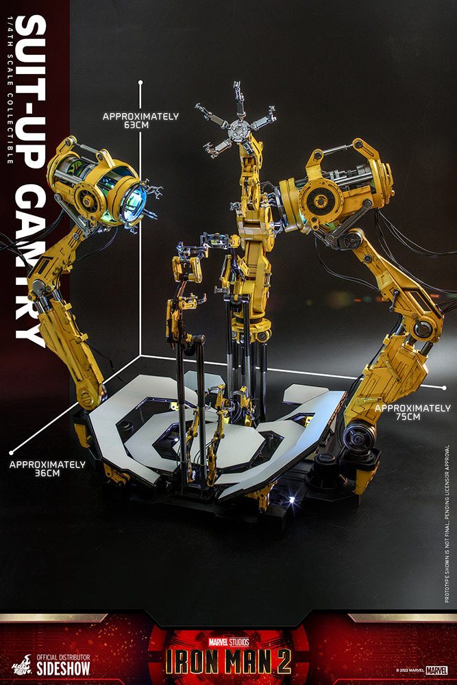 Iron Man 2 Accessories Collection Series Zubehör-Set Iron Man Suit-Up Gantry - Preorder - ETA: 30.10.2025