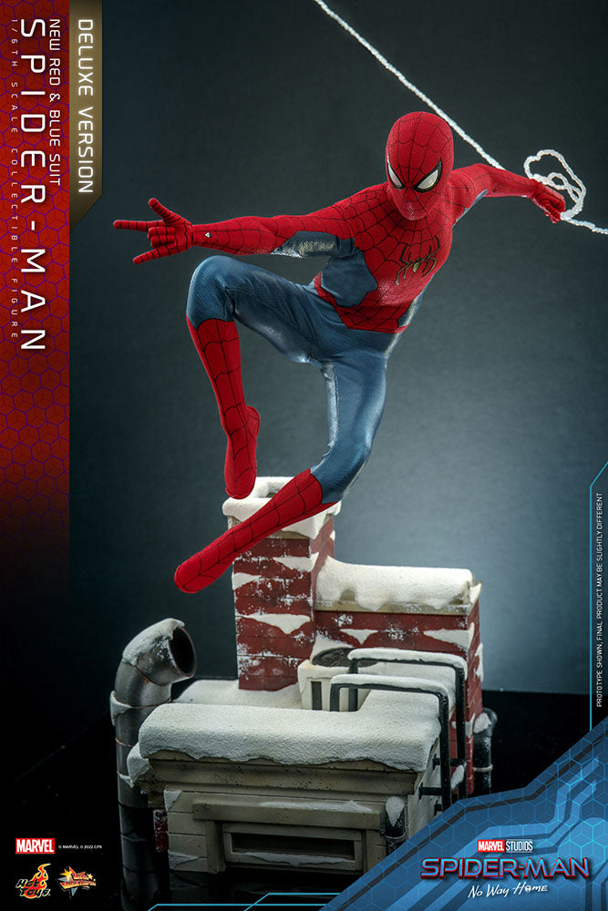 Spider-Man: No Way Home Movie Masterpiece Actionfigur 1/6 Spider-Man (New Red and Blue Suit) (Deluxe Version) 28 cm - Versand: 5-7 Tage nach Bestellung