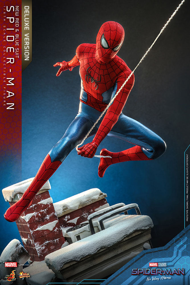 Spider-Man: No Way Home Movie Masterpiece Actionfigur 1/6 Spider-Man (New Red and Blue Suit) (Deluxe Version) 28 cm - Versand: 5-7 Tage nach Bestellung