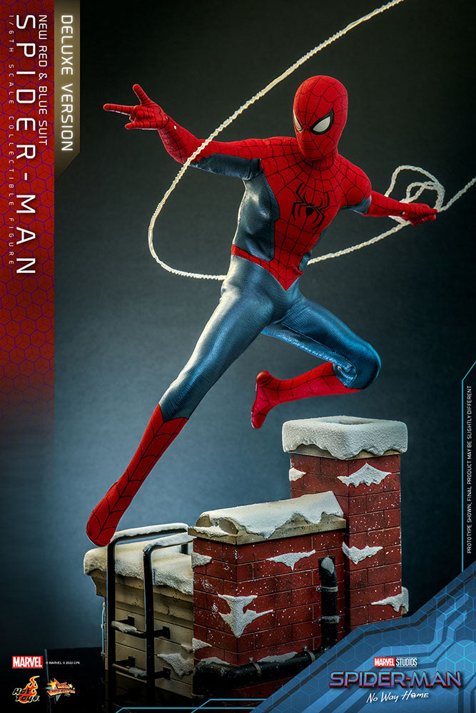 Spider-Man: No Way Home Movie Masterpiece Actionfigur 1/6 Spider-Man (New Red and Blue Suit) (Deluxe Version) 28 cm - Versand: 5-7 Tage nach Bestellung
