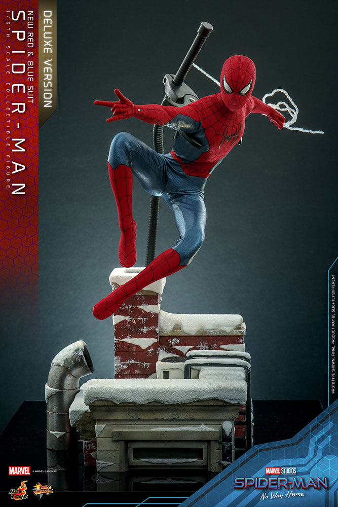 Spider-Man: No Way Home Movie Masterpiece Actionfigur 1/6 Spider-Man (New Red and Blue Suit) (Deluxe Version) 28 cm - Versand: 5-7 Tage nach Bestellung