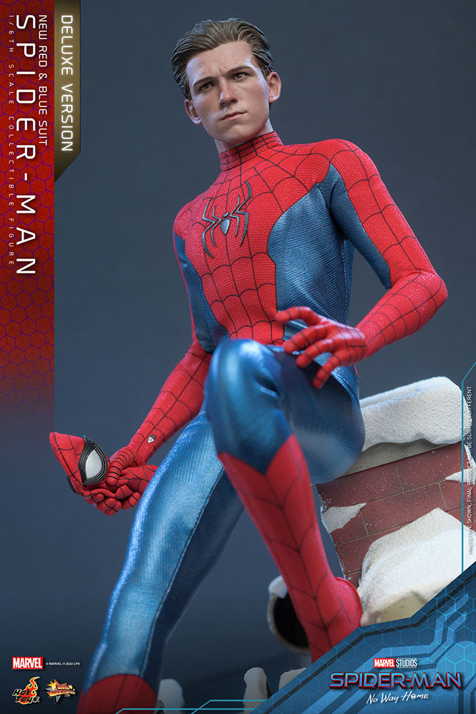 Spider-Man: No Way Home Movie Masterpiece Actionfigur 1/6 Spider-Man (New Red and Blue Suit) (Deluxe Version) 28 cm - Versand: 5-7 Tage nach Bestellung