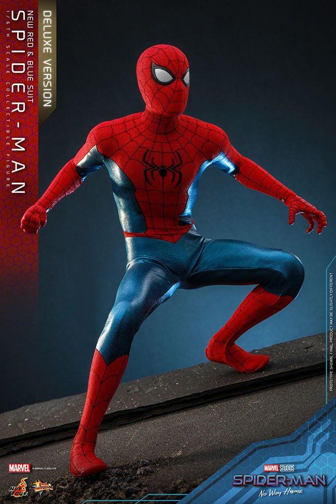 Spider-Man: No Way Home Movie Masterpiece Actionfigur 1/6 Spider-Man (New Red and Blue Suit) (Deluxe Version) 28 cm - Versand: 5-7 Tage nach Bestellung