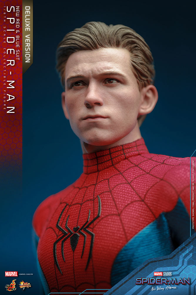 Spider-Man: No Way Home Movie Masterpiece Actionfigur 1/6 Spider-Man (New Red and Blue Suit) (Deluxe Version) 28 cm - Versand: 5-7 Tage nach Bestellung