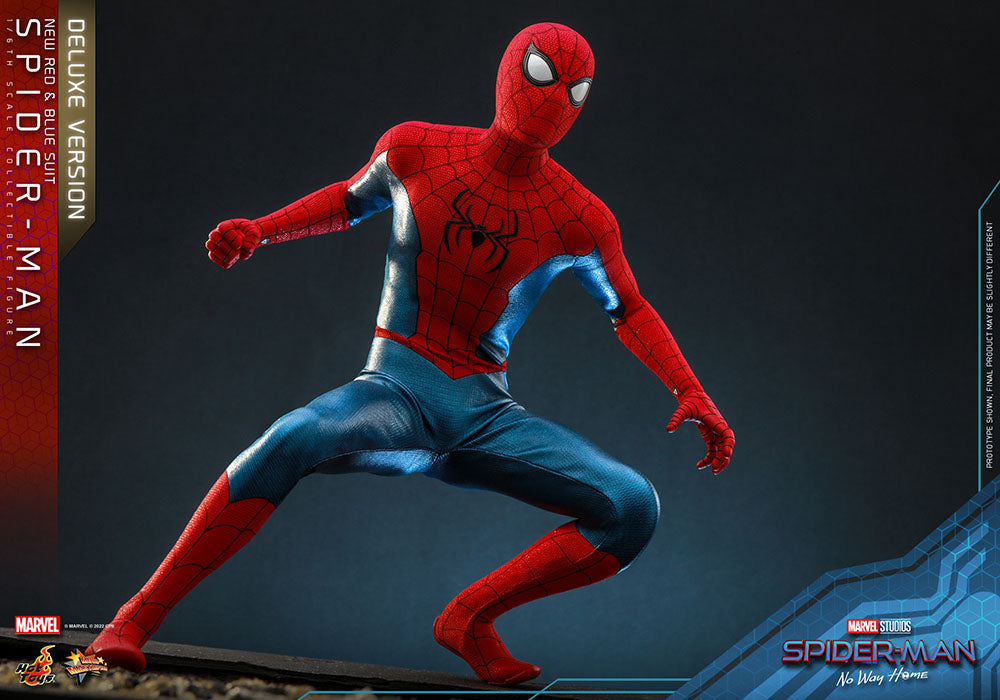 Spider-Man: No Way Home Movie Masterpiece Actionfigur 1/6 Spider-Man (New Red and Blue Suit) (Deluxe Version) 28 cm - Versand: 5-7 Tage nach Bestellung