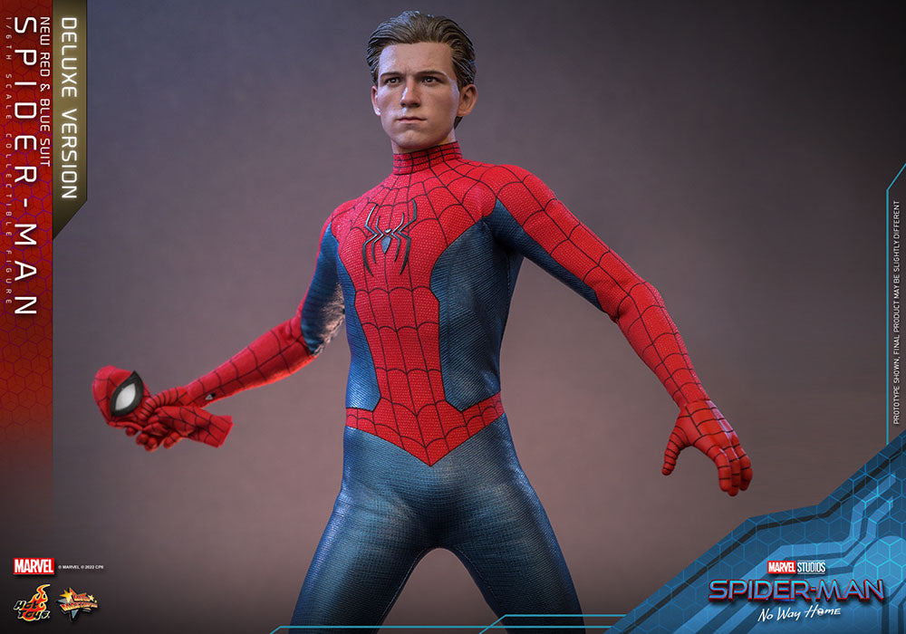 Spider-Man: No Way Home Movie Masterpiece Actionfigur 1/6 Spider-Man (New Red and Blue Suit) (Deluxe Version) 28 cm - Versand: 5-7 Tage nach Bestellung