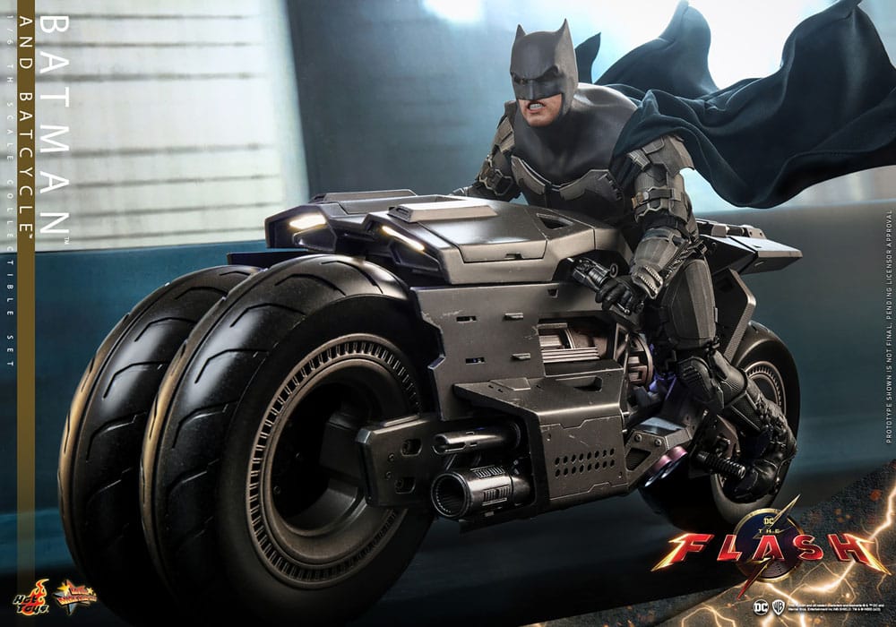 The Flash Movie Masterpiece Actionfigur mit Fahrzeug 1/6 Batman & Batcycle Set 30 cm - Preorder - ETA: 25.12.2025