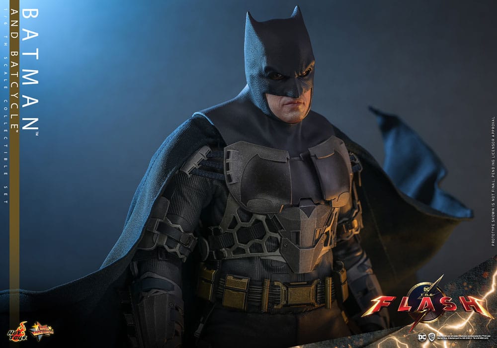 The Flash Movie Masterpiece Actionfigur mit Fahrzeug 1/6 Batman & Batcycle Set 30 cm - Preorder - ETA: 25.12.2025
