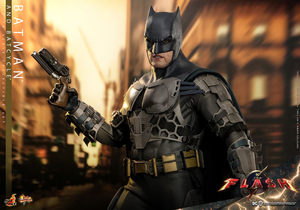 The Flash Movie Masterpiece Actionfigur mit Fahrzeug 1/6 Batman & Batcycle Set 30 cm - Preorder - ETA: 25.12.2025