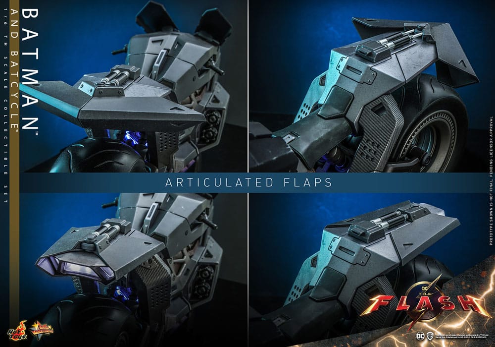 The Flash Movie Masterpiece Actionfigur mit Fahrzeug 1/6 Batman & Batcycle Set 30 cm - Preorder - ETA: 25.12.2025