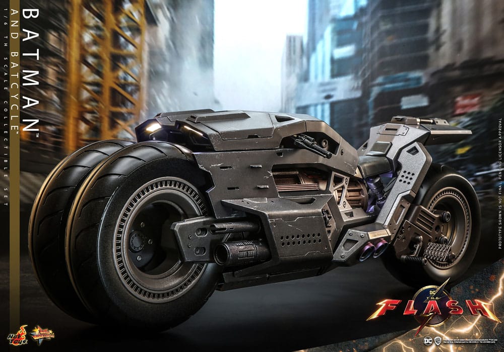 The Flash Movie Masterpiece Actionfigur mit Fahrzeug 1/6 Batman & Batcycle Set 30 cm - Preorder - ETA: 25.12.2025