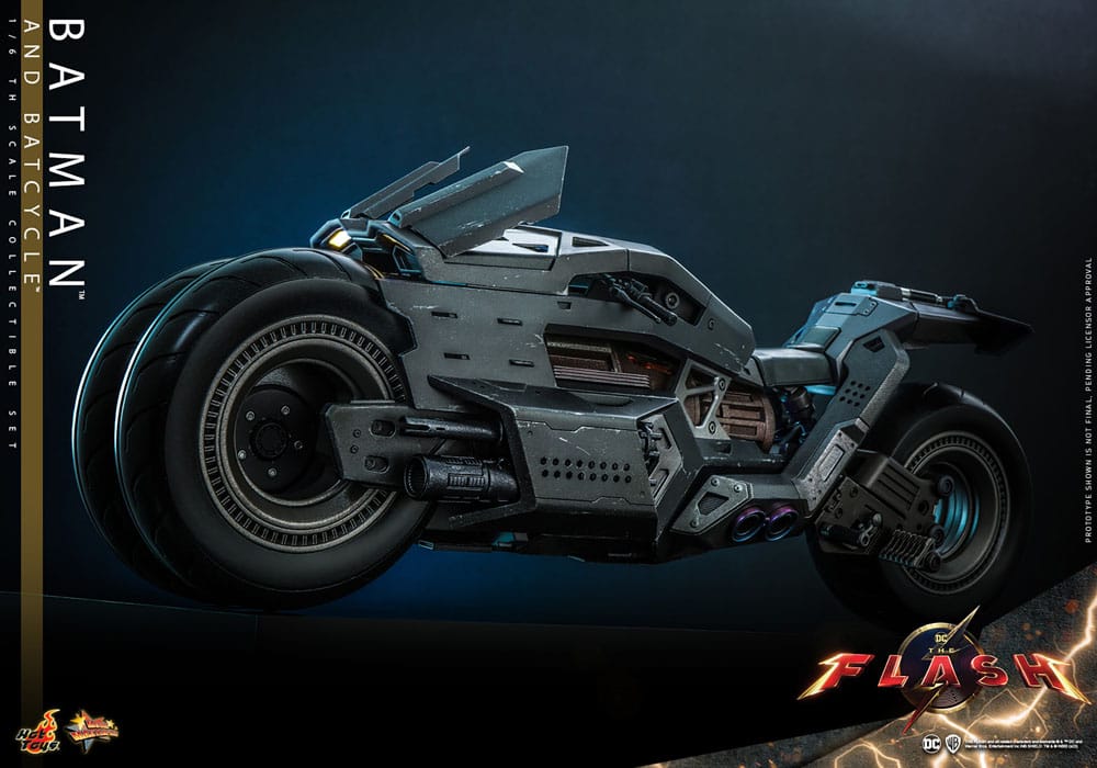 The Flash Movie Masterpiece Actionfigur mit Fahrzeug 1/6 Batman & Batcycle Set 30 cm - Preorder - ETA: 25.12.2025
