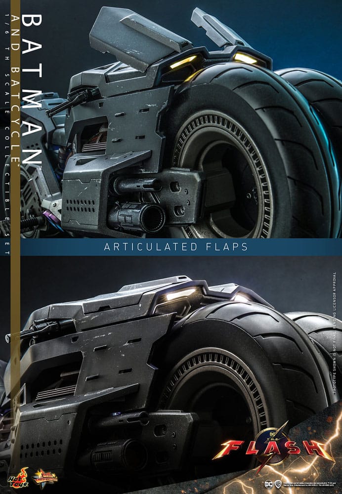The Flash Movie Masterpiece Actionfigur mit Fahrzeug 1/6 Batman & Batcycle Set 30 cm - Preorder - ETA: 25.12.2025